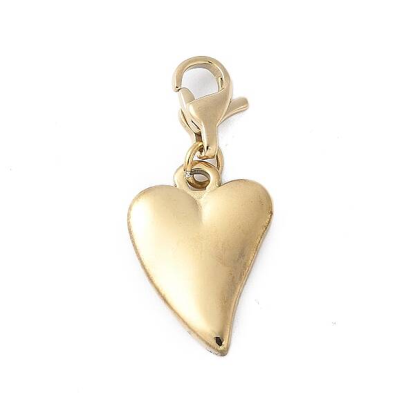 304 Stainless Steel Heart Pendant Decoration