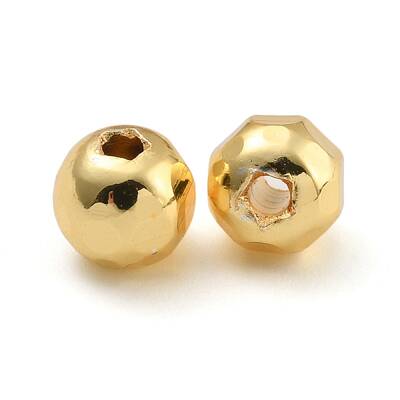 Rack Plated Round Brass Beads