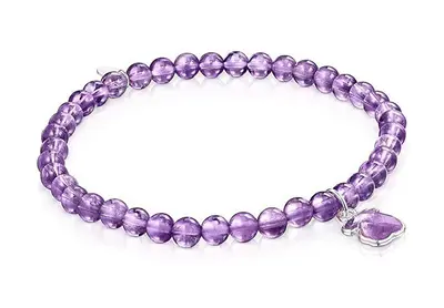 Tous Bracciale Con Perline E Ametista Icon Color 1003388000