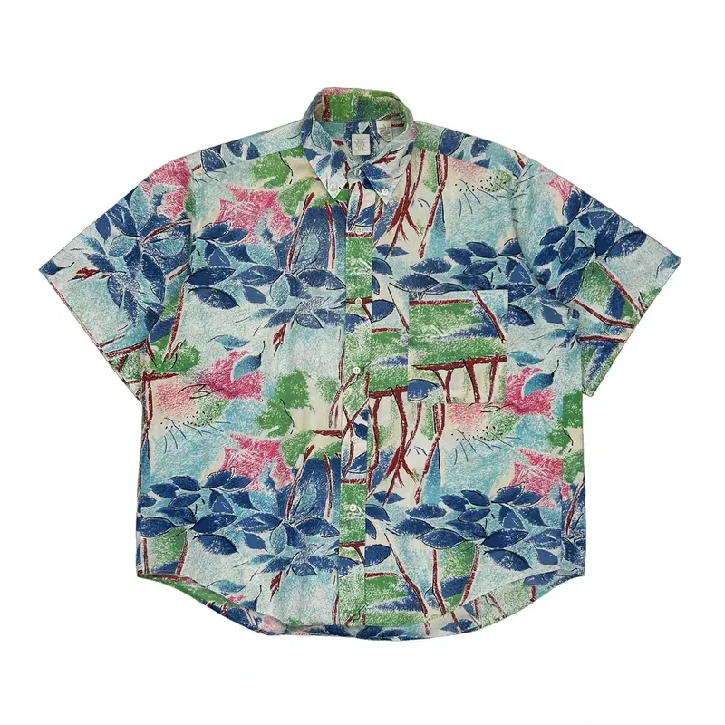 Bill Robin Son Hawaiian Shirt - Large Multicoloured Cotton