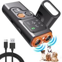 USB Rechargeable Dog Barking Deterrent, 1 Count Handheld Dog Behavior Correction Instrument with LED Flashlight & HD Screen, ...