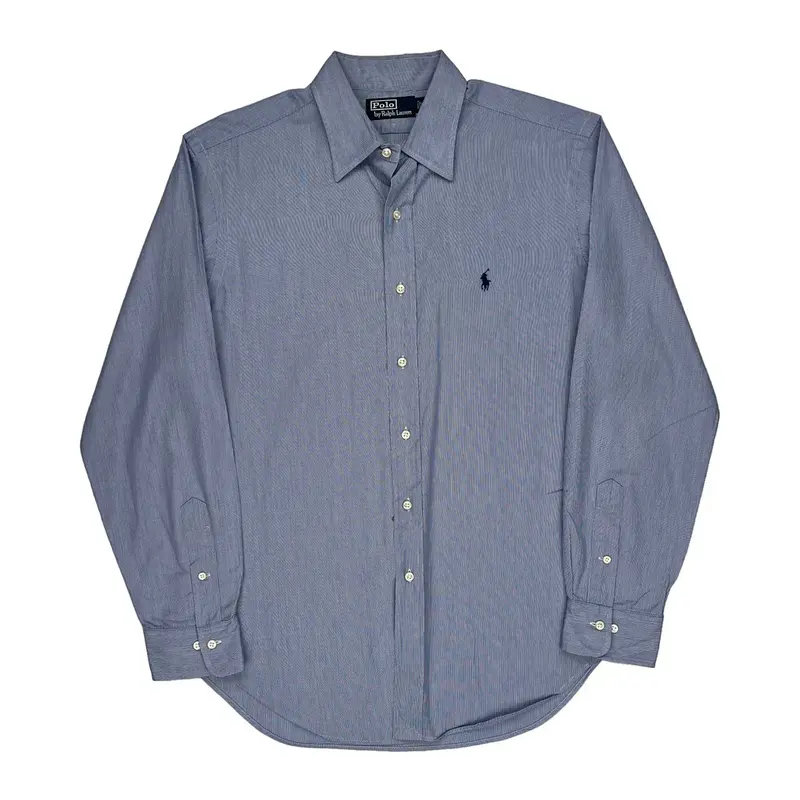 Polo By Ralph Lauren Striped Shirt - Large Blue Cotton