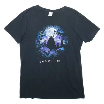 GILDAN My Neighbor Totoro Mens T-Shirt Black M