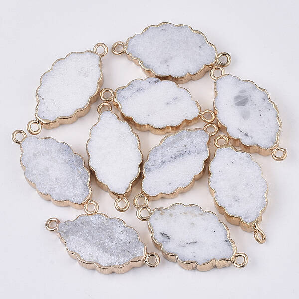 Natural White Jade Links connectors