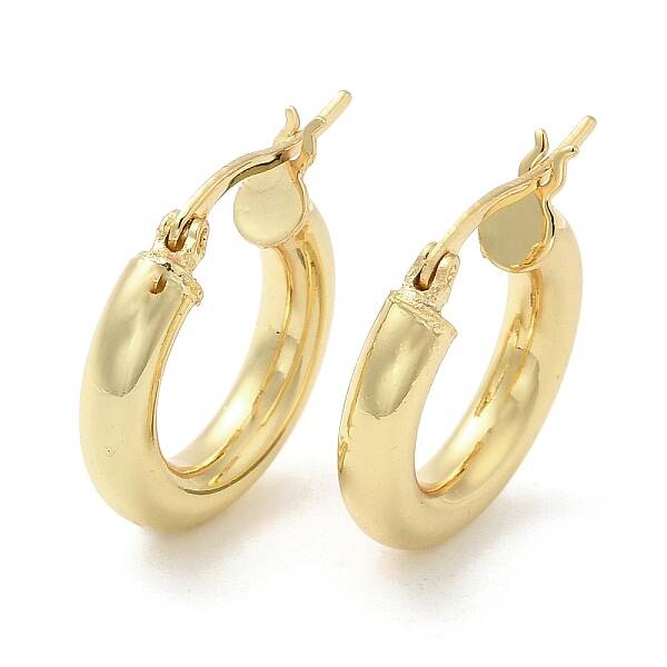 Rack Plating Brass Hoop Earrings