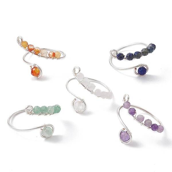 Mixed Natural Gemstone Rings