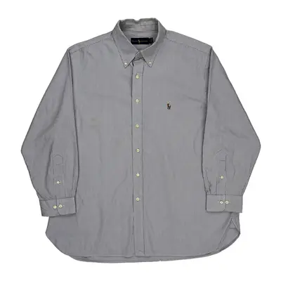 Ralph Lauren Striped Shirt - XL Blue Cotton