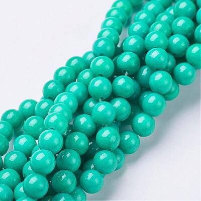 Natural Mashan Jade Round Beads Strands