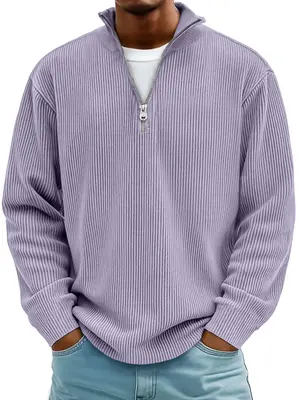 Calix | Stylish Cuff Zip-Up Sweater