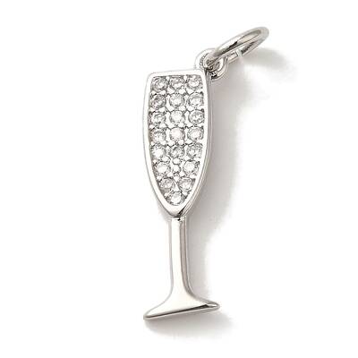 Brass Micro Pave Cubic Pendants