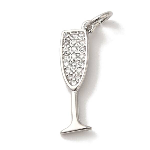 Brass Micro Pave Cubic Pendants