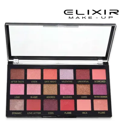 Elixir palette eye shadow pro mod.j 18 colors
