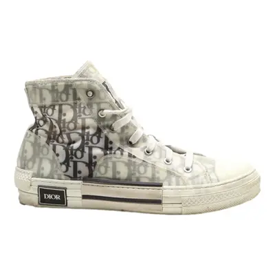 DIOR High Top Trainers White Synthetic Mens UK 9