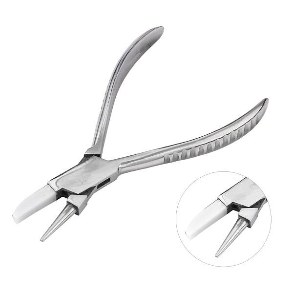 Steel Round Nose and Flat Nylon Jaw Pliers