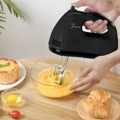 7-speed Electric Hand Mixer, Handheld Egg Beater, Small Cream Whipper, Baking Electric Mixer, Kitchen Aid Mixer, Electric Foo...