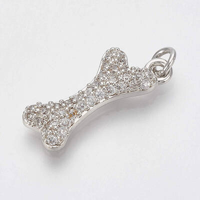 Brass Micro Pave Cubic Zirconia Pendants