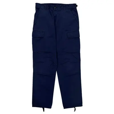 U.S. Army Cargo Trousers - 34W 31L Navy Cotton Blend