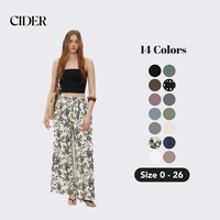 Cider Women's Stretchy Wide Leg Pants with Pocket, Elastic Waisted Lightweight Work Pants, Office & Daily Stretch Trousers, A...