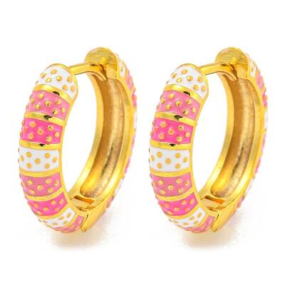 Rack Plating Brass Hoop Earrings