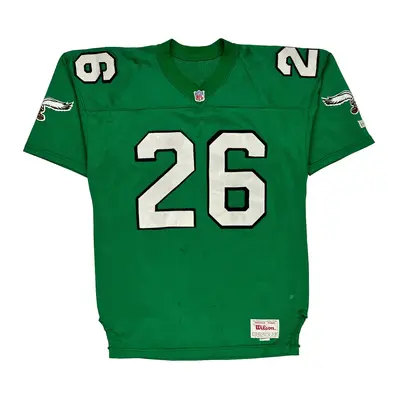 1980'S Philadelphia Eagles Wilson Nfl Jersey - XL Green Polyester