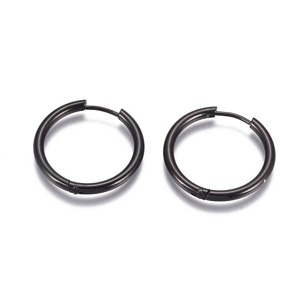 304 Stainless Steel Huggie Hoop Earrings