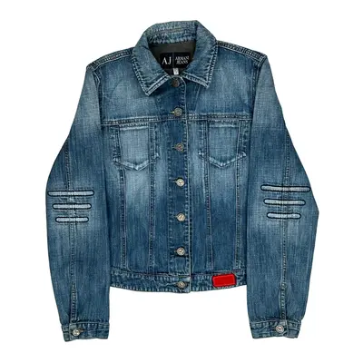 Armani Jeans Denim Jacket - Small Blue Denim