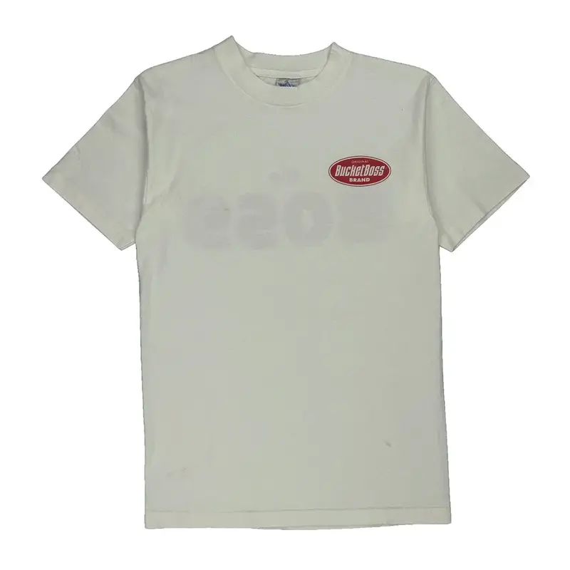 Single Stitch The Boss Made In Usa Bristol Graphic T-Shirt - Medium White Cotton