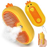 Petterm Upgraded 3 in 1 PET Steam Brush, Spray Hair Removal Comb with Release Button, Anti-Static Fine Spray, Effective for D...
