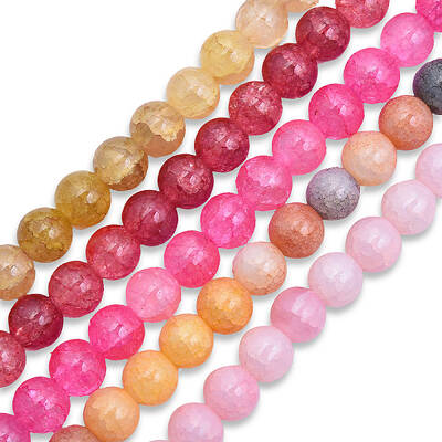 Crackle Glass Beads Strands