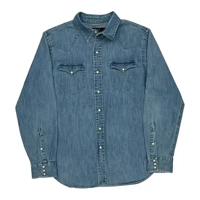 Ralph Lauren Denim Shirt - Large Blue Cotton