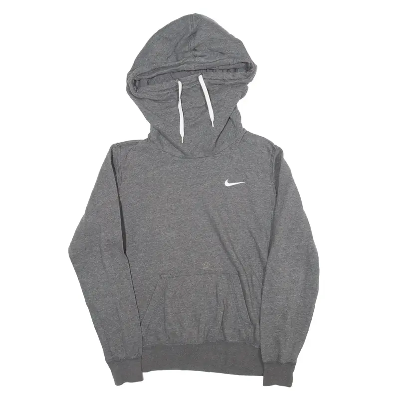 NIKE Hoodie Grey Pullover Mens S