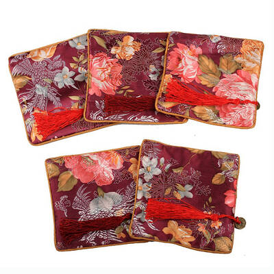 Retro Square Cloth Zipper Pouches
