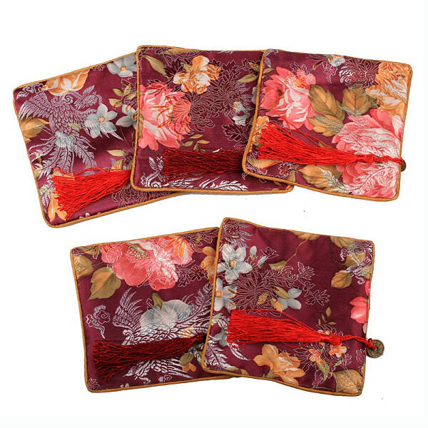 Retro Square Cloth Zipper Pouches