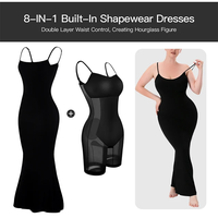 Soo slick Sleeveless shapewear dress l Bodycon Maxi dress with built in body shaper Adjustable strap Womenswear Underwear Lad...