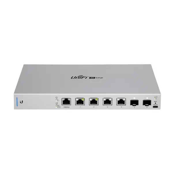 US-XG-6POE Ubiquiti UniFi 4 x RJ-45 Ports PoE++ 10GBase-T + 2 x SFP+ Ports Layer 3 Managed Gigabit Ethernet Network Switch