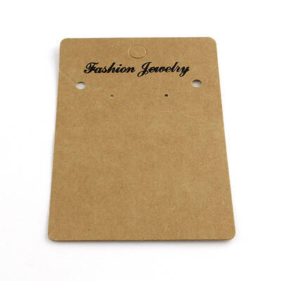 Rectangle Shape Cardboard Earring Display Cards