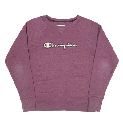 CHAMPION Sweatshirt Purple Womens M