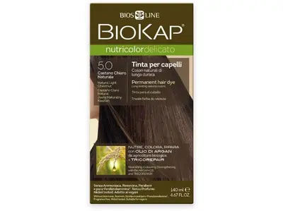 Biokap NUTRICOLOR DELICATO - Hair color - 5.0 Natural light chestnut 140 ml