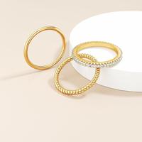 Moodear 3PCS Rings For Women Stackable Thin Rings For Women Wedding Rings Non Tarnish Wedding Bands Aesthetic Jewelry Size Fo...