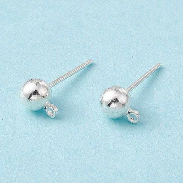 Brass Ball Post Ear Studs