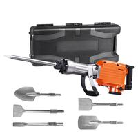 VEVOR Demolition Jack Hammer, 2200W Electric Jackhammer Heavy Duty, 1350 BPM Concrete Breaker 6pcs Chisels Bit Chipping with ...