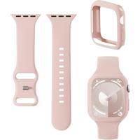 2-in-1  Band Compatible with  Watch Band and Case for 38mm 40mm 41mm 42mm 44mm 45mm 46mm 49mm Women Men Soft  Wristband for U...