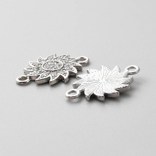 Alloy Crystal Rhinestone Connector Charms