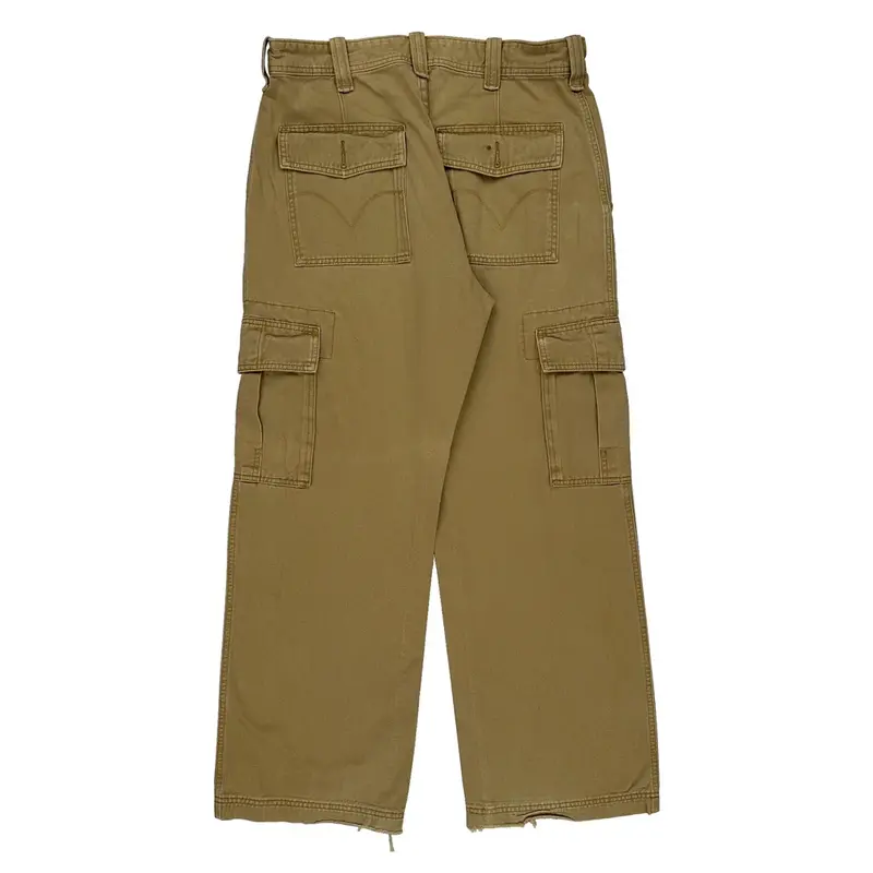 Levis Cargo Trousers - 33? Waist Beige Cotton