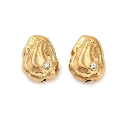 304 Stainless Steel Crystal Rhinestone Bead