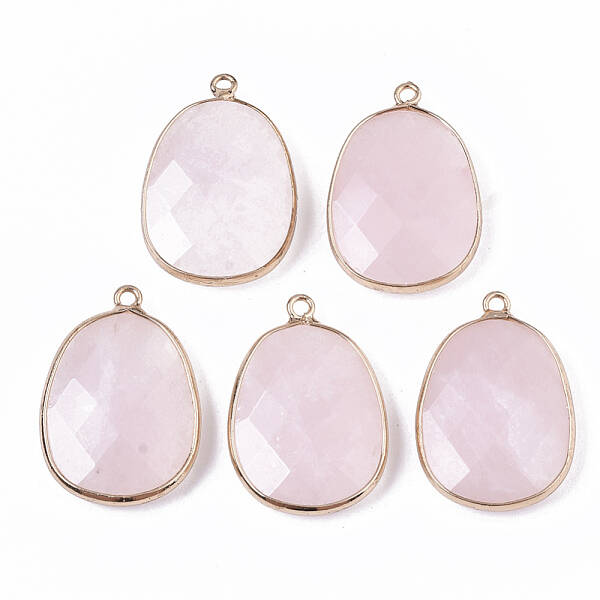 Natural Rose Quartz Pendants