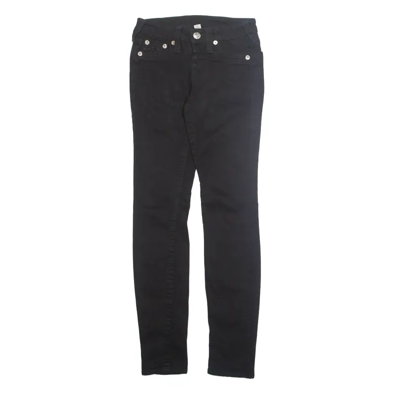 TRUE RELIGION Womens Jeans Black Slim Tapered W23 L29