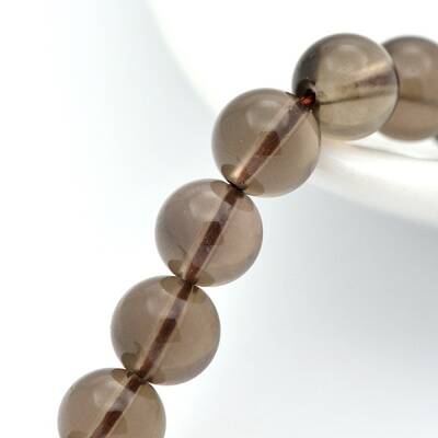 Natural Smoky Quartz Round Beads Strands