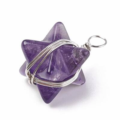 Natural Amethyst Pendants