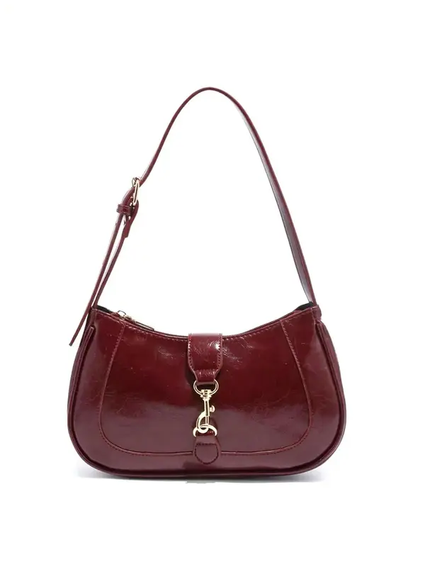 Women's Retro Shoulder Bag, Fashionable Solid Color Half Moon Bag for Daily Used, Casual Trendy Versatile High-quality Daily ...
